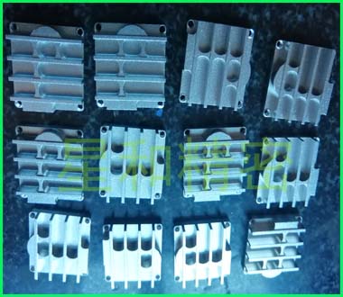 银白散热片铝合金CNC定制