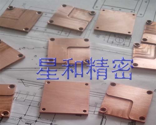 铜散热板片定制CNC加工